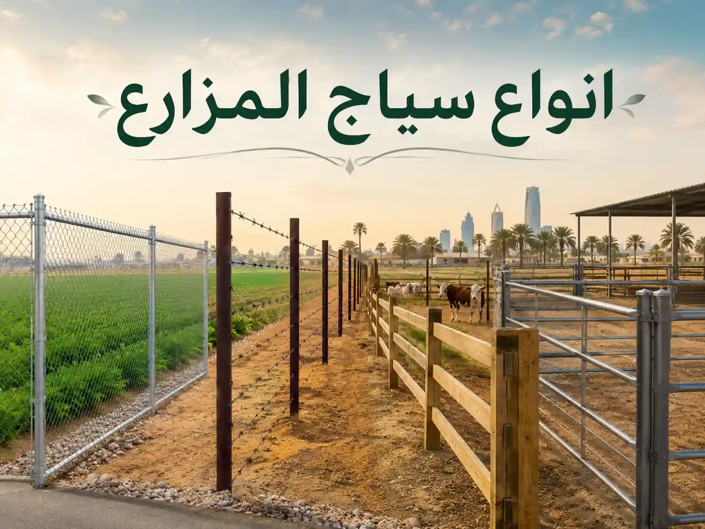 انواع سياج المزارع: دليلك الشامل لاختيار السياج المناسب