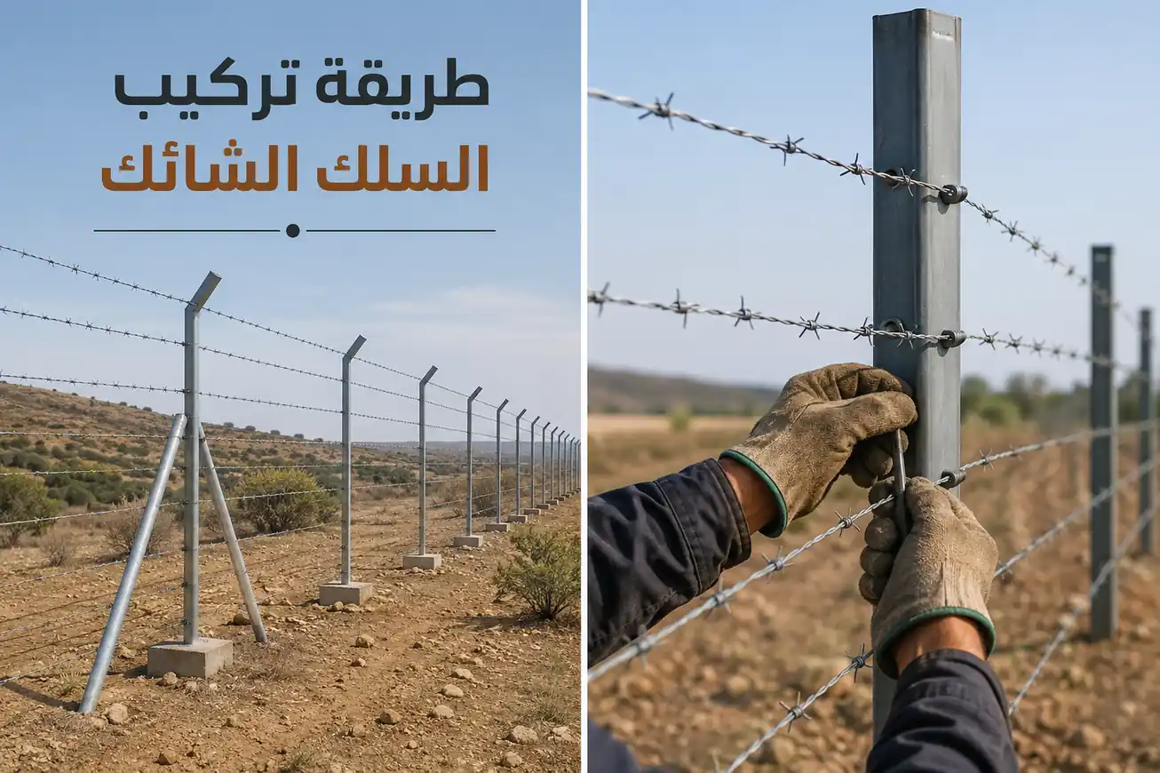طريقة تركيب السلك الشائك باحترافية وأهم النصائح للثبات