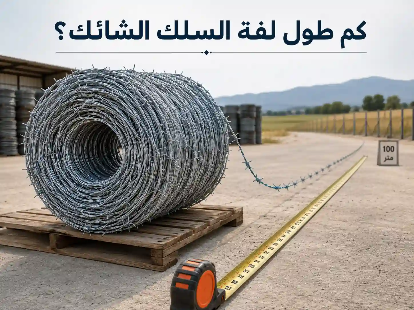 كم طول لفة السلك الشائك؟ تعرف على المقاسات والأنواع المناسبة