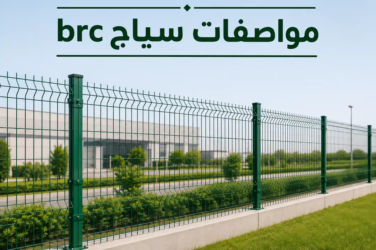 تعرف على مواصفات سياج brc ومميزاته واستخداماته في التسوير